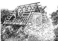 Dachstuhl Pfannenlage